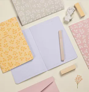 Suministros de papelería de fábrica para estudiantes, conjunto de cuaderno sencillo con diseño a la moda, A5/A4