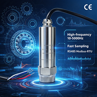 Transmitter Getaran Frekuensi Tinggi Industri 10-5000Hz IP65 ±16g Sensor RS485 3-Axis untuk Pemantauan Kerusakan Gearbox