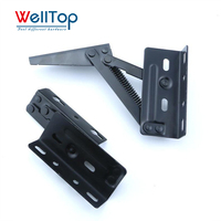 WELLTOP Neuheiten Möbel zubehör Hardware Stütz scharniere Schwarzes Sofa Kopfstütze Hebe mechanismus Feder scharnier halterung