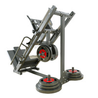 Machine à Squat en Acier HACK, Appareil de Musculation des Jambes à Double Fonction, Équipement Complet d'Entraînement de la Force des Jambes pour la Salle de Sport à Domicile