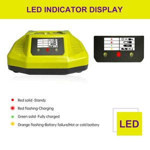 <span class=keywords><strong>Chargeur</strong></span> rapide double chimie P117 pour batteries <span class=keywords><strong>Ryobi</strong></span> 12V-18V Lithium NiCad NiMh, compatible avec <span class=keywords><strong>Ryobi</strong></span> 18-Volt <span class=keywords><strong>One</strong></span>+ P100 P108 P107 P190 - Product Image 3