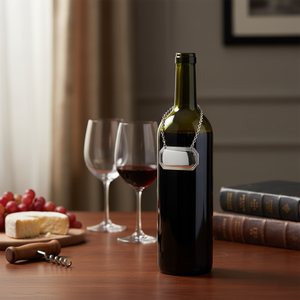 Etichetta Adesiva per Decanter 28x52 mm con Catena, Materiale Cartaceo Impermeabile per Promozione, Adesivi per Bicchieri di Profumo - Product Image 3