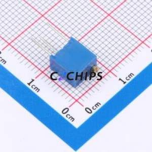 Resistencia Ajustable/Potenciómetro 3266W-205-LF, Componente de Orificio Pasante (THT)-3P, 6.8x4.7mm, Resistencia de 2mOhm, 10%, 500mW, 250ppm ℃ - Product Image 2