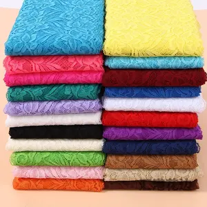 23 colors in stock 15cm wide elastic spandex nylon jacquard lace trim Nylon Elastic Lace For Garment Accessories