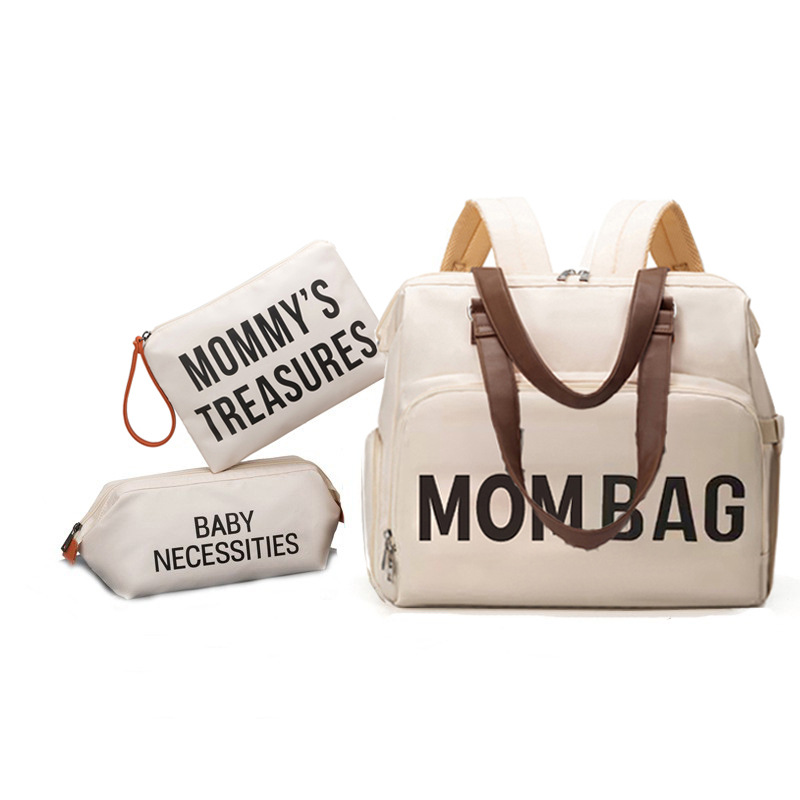 White mom two small bag