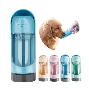 Новый дизайн портативный собака полива бутылка ПЭТ дорожная бутылка для воды с наполнителем 300 мл