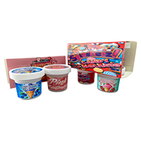 Conteneur refermable de 3,5 g 100 ml pour emballage de bonbons gélifiés, pot en plastique pour crème glacée, pour bonbons, fleurs séchées avec autocollant à effet holographique
