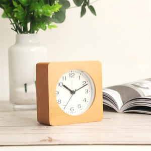 ضوء الخشب نمط تصميم طبيعي صغير الحجم المنبه مع الخشب المصنوع - Product Image 3