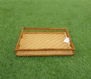 Customizable Organic <b>Bamboo</b> Nesting Serving Storage Trays Decorative Wooden Coffee <b>Table</b> Tray for Living Room and Bathroom - Product Image 3