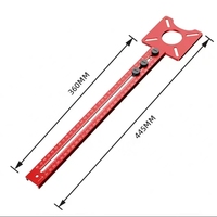 Perceuse circulaire auxiliaire pour le travail du bois en alliage d'aluminium, fraisage de trous ronds, outil de positionnement réglable en montagne