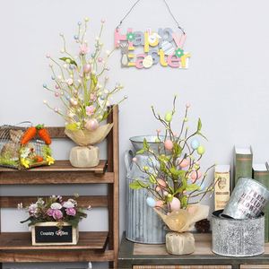 Nouveauté populaire 2026 : Mini arbre de 45 cm avec lumières LED en forme d'œuf, décorations pour la maison, fournitures de fête, décoration de Pâques - Product Image 3