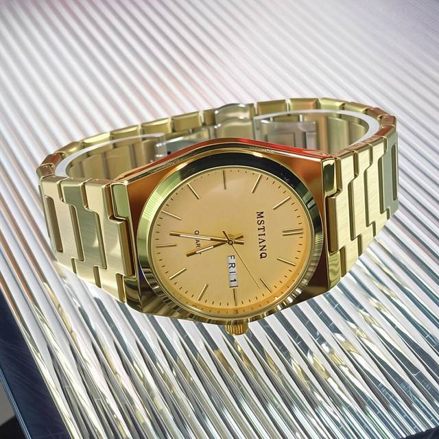 New Casual Business Quartz Wristwatch for Men Stainless Steel Band Alloy Case Glass Dial Window Sport Watch-Relojes Para Hombres