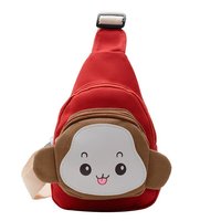 Sacs pour enfants, sac à bandoulière mignon avec dessin animé de singe, sac de poitrine pour garçons et filles, nouveau style tendance, incontournable pour les enfants