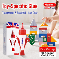 Colle instantanée transparente à faible odeur pour réparation de jouets, adhésif cyanoacrylate pour plastique ABS PVC, artisanat DIY, Nianlida 20ml