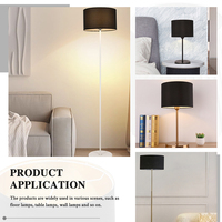 Abat-jour cylindriques nordiques de grande taille avec doublures intérieures dorées, design minimaliste moderne pour lampes de table et lampes sur pied