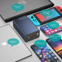 Nouvelle batterie externe pour ordinateur portable en aluminium USB C 2025, 50 000 mAh, chargeur de batterie rapide, PD 100 W