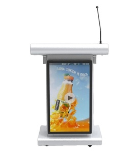 Double système de salle de conférence, <span class=keywords><strong>2</strong></span> présentoirs, roues mobiles en aluminium, lustre - Product Image 3