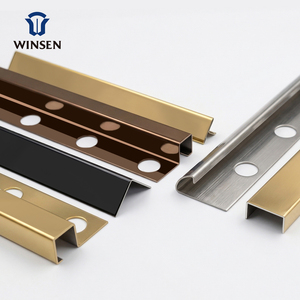 Profilé d'angle en acier inoxydable 201 de qualité supérieure pour <span class=keywords><strong>carrelage</strong></span>, bordure de <span class=keywords><strong>carrelage</strong></span>, <span class=keywords><strong>coin</strong></span> intérieur, porcelaine extérieure - Product Image 1