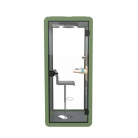 Cabine téléphonique insonorisée Tiny House pour vidéoconférence personnelle, bureau-pod avec prise 12V-USB