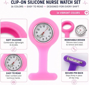 Silicone <b>Nurse</b> Medical <b>Watch</b> Colorful Fob Tunic <b>Watch</b> Healthcare Staff <b>Pocket</b> <b>Watches</b> Doctor Christmas Gifts Hot New - Product Image 5