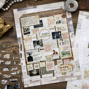 3 autocollants par paquet, série Morse Mysteries, autocollants de paysages, rétro, créatifs, amusants pour les enfants, pour le collage éducatif et le jeu - Product Image 3
