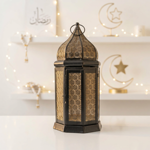 Dernière Lanterne à Bougie en Métal de Style Marocain pour la Décoration de la Maison et des Événements, Fabricants Indiens - Product Image 1