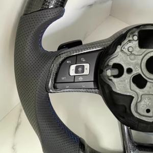 Volant en cuir pour <span class=keywords><strong>VW</strong></span>/Volkswagen GTI pour Golf 6 7 Série R Passat B8 Mk7 MK8 <span class=keywords><strong>Arteon</strong></span>/CC Modèles de voitures Volkswagen - Product Image 3