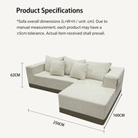 Canapé moderne personnalisable, ensemble de meubles de salon, canapé ODM/OEM compressé sous vide, extensible pour dormir