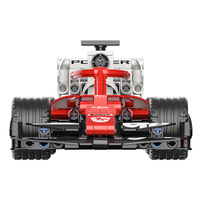 Jeu de construction éducatif personnalisé de 276 pièces 1:18 en ABS, thème de transport, voiture de course F1 (à tirer en arrière)