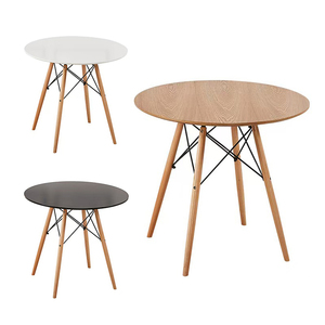 Nordico <span class=keywords><strong>moderno</strong></span> tavolo da pranzo rotondo semplice piccolo Design uso di casa Hotel mobili in legno <span class=keywords><strong>soggiorno</strong></span> <span class=keywords><strong>cucina</strong></span> fatta di rovere in metallo - Product Image 1