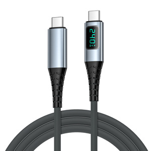 Câble de charge rapide USB4 avec affichage numérique 240W, haute vitesse 40G, compatible Thunderbolt 4, 8K60Hz, 5A pour ordinateur et appareil photo iOS - Product Image 1