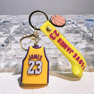 <span class=keywords><strong>Porte</strong></span>-clés commémoratif NBA Lakers Kobe James <span class=keywords><strong>Jordan</strong></span>, maillot de <span class=keywords><strong>basket</strong></span>, pendentif de voiture, <span class=keywords><strong>porte</strong></span>-clés en caoutchouc - Product Image 5