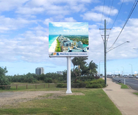 Écran publicitaire numérique LED SMD P4 personnalisé pour autoroute Unipole avec indice d'étanchéité IP65 HDR10+ Luminosité 10000cd