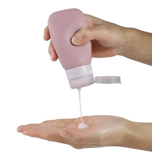 Venta al por mayor 60ml dispensador de silicona botella de viaje a prueba de fugas 30 ML pequeño champú de viaje de silicona artículos de tocador botellas reutilizables 90ml - Product Image 5