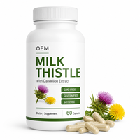 Capsules de Chardon-Marie et Pissenlit pour la Bien-être Quotidien – Usage Doux et Fréquent – Nutrition Végétale – Complément Personnalisé – Vente en Gros