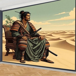 Hiasan Dinding Seni Jepang Courtesan Kuniyoshi Utagawa <span class=keywords><strong>Tapestry</strong></span> Prajurit Ninja Jepang untuk Dekorasi Kamar Tidur Ruang Tamu - Product Image 5
