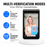 Sistem Kamera Pengenal Wajah Biometrik 8-inci, Mesin Absensi RFID, Panel Kontrol Akses Berbasis Android Menggunakan Eigenfaces