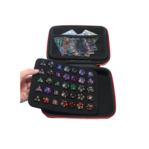 Boîte de rangement carrée en EVA rembourrée personnalisée pour dés de D&D, avec boîte à dés en feutre intégrée et étui pour cartes – Vente en gros - Product Image 3