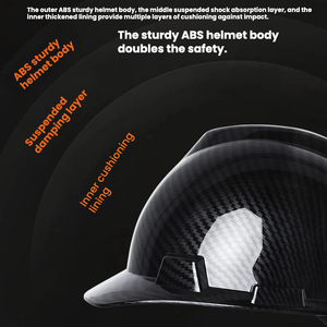 خوذة أمان خفيفة الوزن من ألياف الكربون مخصصة من المصنع: للبناء وأعمال الطرق والمصانع، مع إمكانية وضع شعار حسب الطلب - Product Image 4