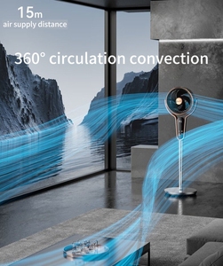 Smart APP/Voice/Remote Control Brushless Metal Stand Fan Adjustable Height Aromatherapy 24H <b>Timer</b> Pedestal Air Circulator Air Ci - Product Image 5
