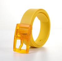 Ceinture en silicone parfumée personnalisée OEM, boucle en plastique multicolore, décontractée, haut de gamme, écologique, pour femmes, été