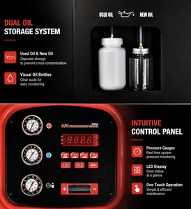 Machine <span class=keywords><strong>de</strong></span> manipulation <span class=keywords><strong>de</strong></span> réfrigérant pour climatisation automobile AMC-180N, affichage numérique LED, fonctionnement et entretien faciles pour <span class=keywords><strong>garage</strong></span> <span class=keywords><strong>de</strong></span> réparation automobile - Product Image 2