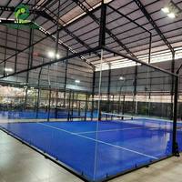 6MX20M Fabricant de terrain de paddle panoramique simple pour terrain de padel intérieur et extérieur avec 15 ans d'expérience