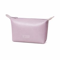 Sac de rangement cosmétique rectangulaire tendance, résistant à l'eau, en cuir PU, idéal pour les voyages, pochette de toilette pour la vente au détail
