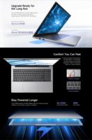 Pour ordinateur portable 15,6'' 8 Go de RAM + 256 Go de SSD AMD Ryzen 5 Windows 11 Pro Écran 1920x1080 pour étudiants et usage professionnel