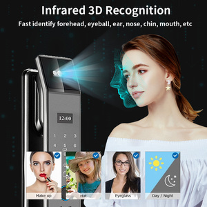 DF14XF85 Bekerja dengan Tuya Smart Video Intercom Pengenal Wajah 3D Kunci Pintar Biometrik Sidik Jari dengan Penyimpanan Cloud6085Mortise - Product Image 2