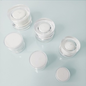 Stock <b>Empty</b> Cosmetic Face Cream Containers Acrylic <b>Jar</b> 5g 10g 15g 30g Double Wall Acrylic Skin Care Body Cream <b>Jar</b> - Product Image 3