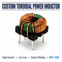 Inducteur toroïdal horizontal T953 à noyau en ferrite de poudre de fer, serpentin de mode commun, inducteur PFC haute courant, inducteur de puissance