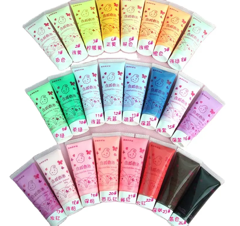 50Ml Hars Diy Crème Slagroom Klei Lijm Simulatie Gel Mobile Shell Diy Craft Soft Klei Decoratie