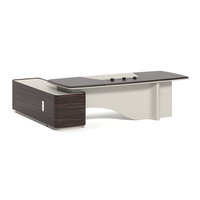 Bureau de direction moderne de luxe en provenance de Chine, vente directe d'usine, taille personnalisable, poste de travail de bureau, mobilier de bureau, bureau de travail commercial